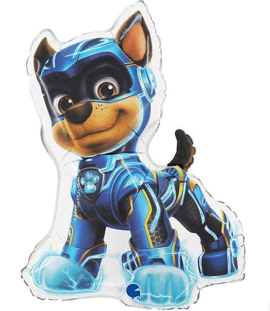 24-inch Paw Patrol Mighty Pups foil balloon featuring blue dog character