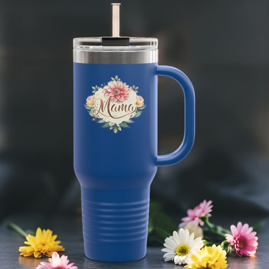 Floral Insulated Travel Mug for Moms - 40oz