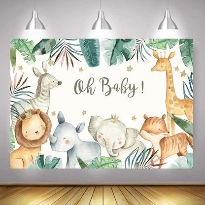 Jungle Baby Shower Backdrop