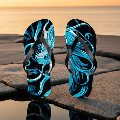 Majestic Reign Flip Flops – Royal Crown Beach Sandals