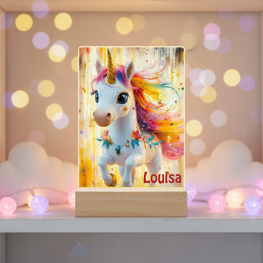 Personalized Unicorn Night Light - Dreamy Lifestyle