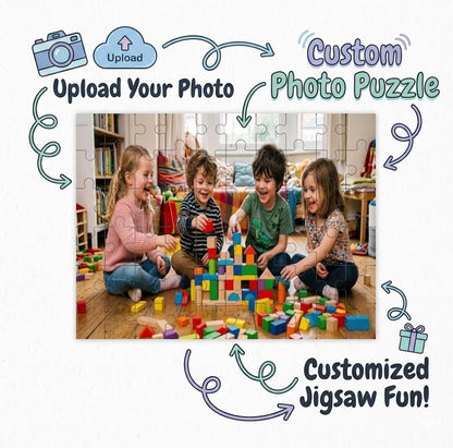 Custom Wooden Puzzle | 15×20cm  — 60 pieces | Upload Your Photo