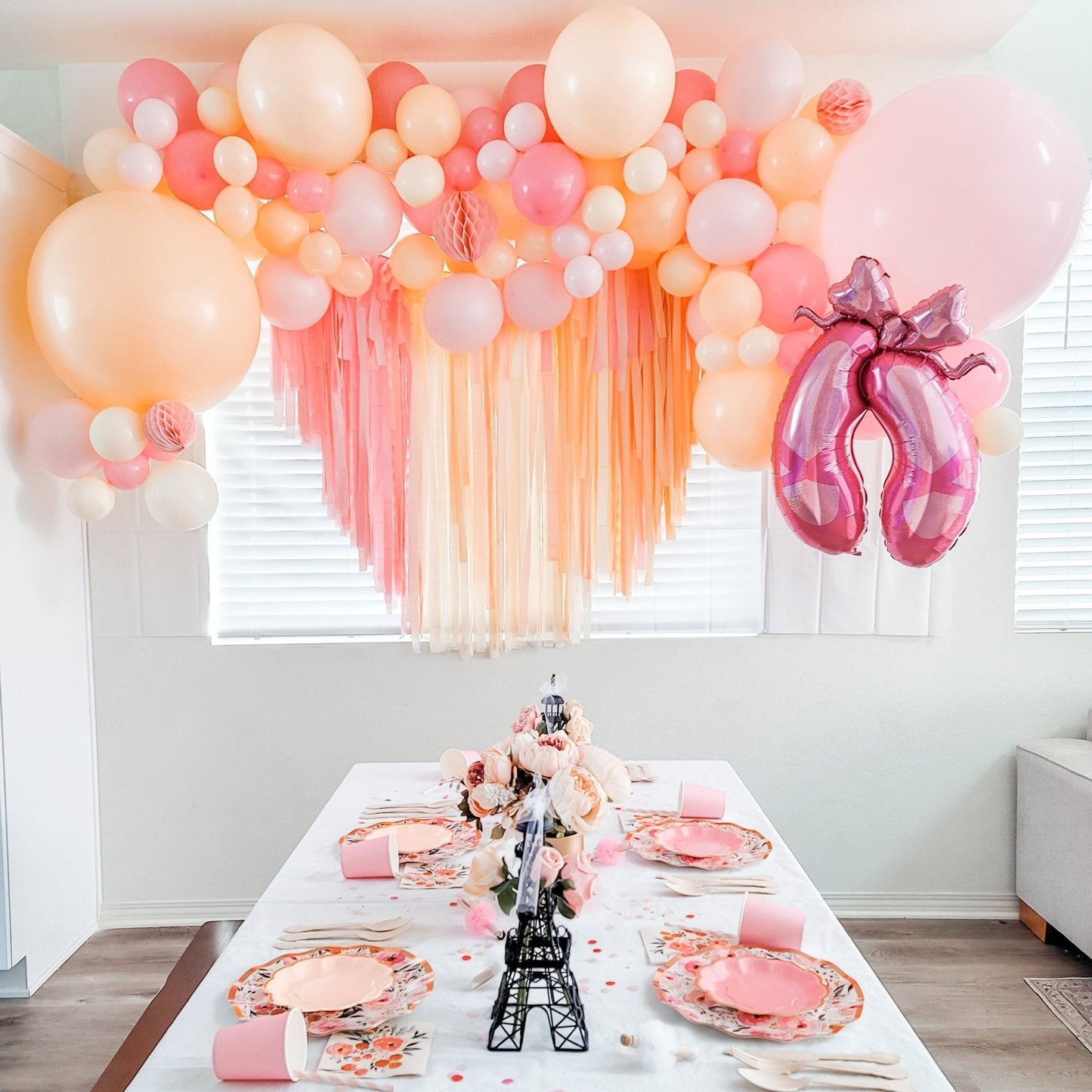 Premium Pink Lemonade Latex Balloon Cluster (5", 11” and 17”)
