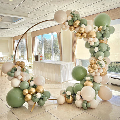 Premium Sage Green Latex Balloon Cluster (5", 11” and 17”)