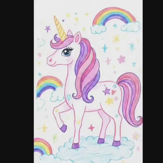 Personalized Picture Drawing Plush Photo Blanket: Enchanted Kids Fantasy, Flannel Fleece Throw Name Gift