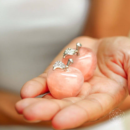 Rose Quartz Love Apples – Natural Stone Apple Ornaments