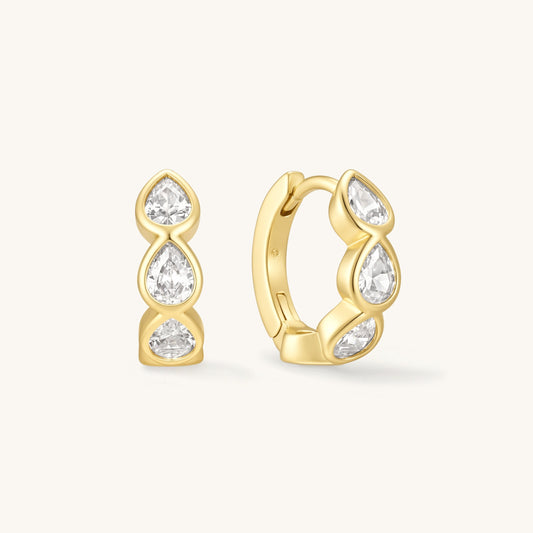 Small Marquise Hoops