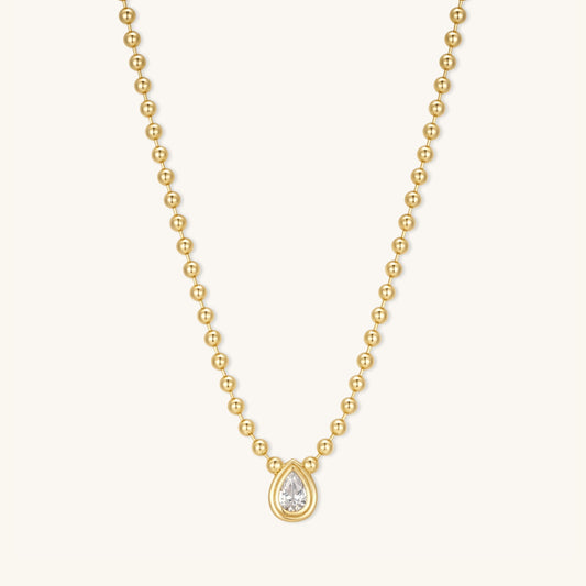 Teardrop Diamond Necklace