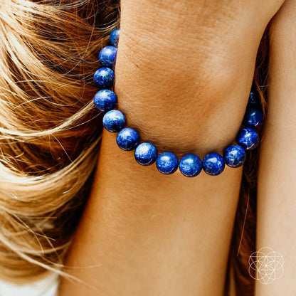 The Blue Focus Bracelet – Natural Lapis Lazuli Bead Bracelet