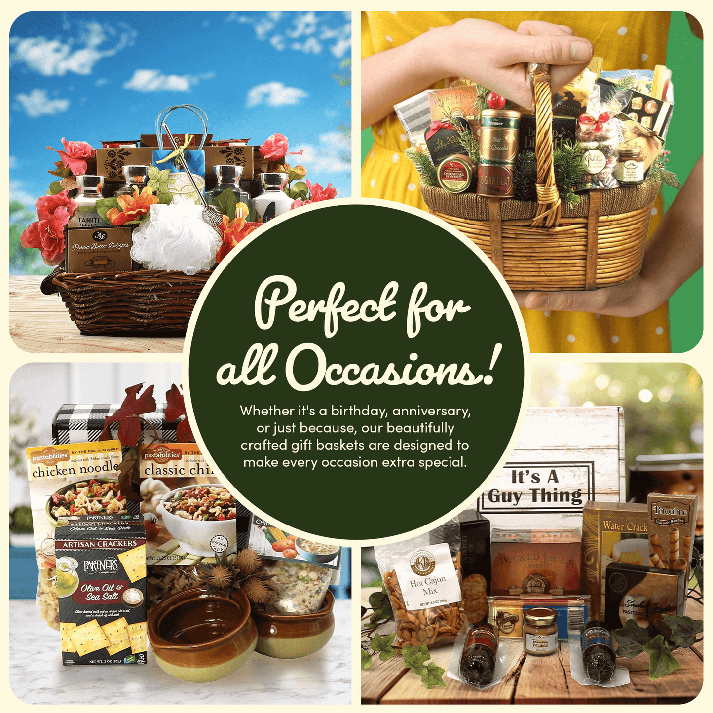 Savory Snack Sampler Gift Basket – Gourmet Meat, Cheese & Nuts Gift Set